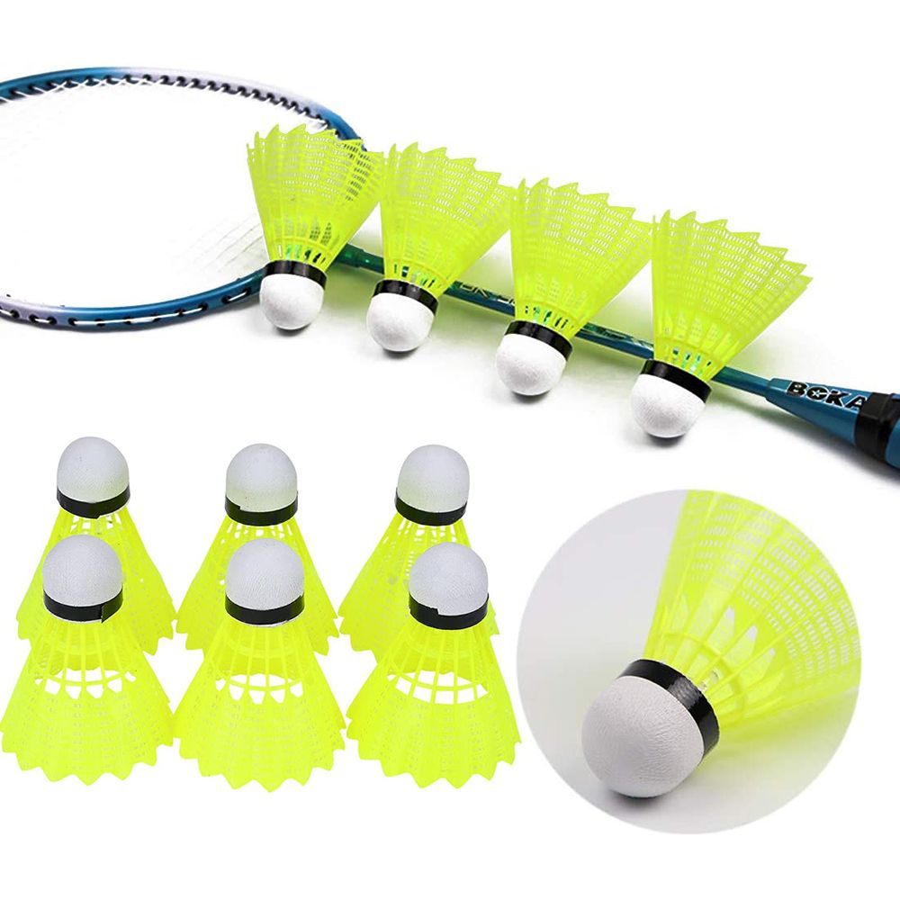 Badminton Nylon Shuttlecock - Plastikowe lotki do badmintona, stabilne, sportowe,