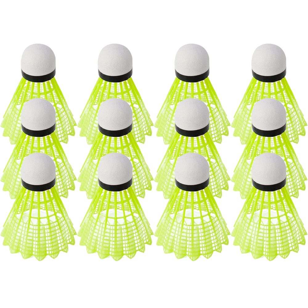 Badminton Nylon Shuttlecock - 6/12 szt. Zielone piłki do badmintona
