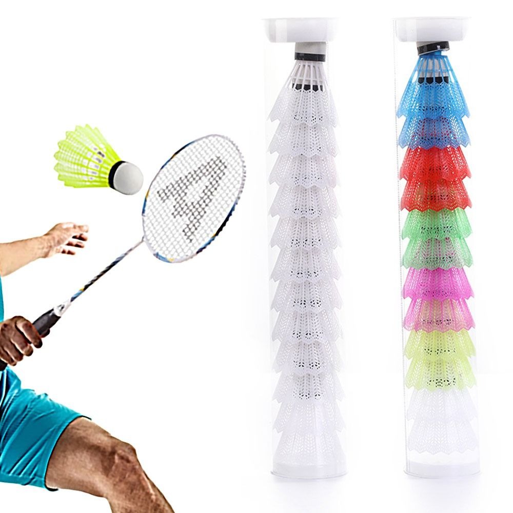 Badminton Nylon Shuttlecock - 6/12 szt. Wiatroszczelny Badminton wielokolorowy piankowa