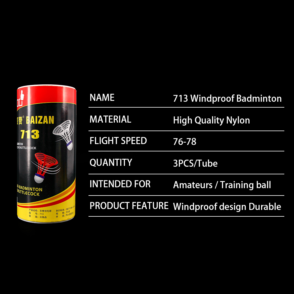Badminton Nylon Shuttlecock - Welkin 3 szt./opak. 2022 Nowe Oryginalne