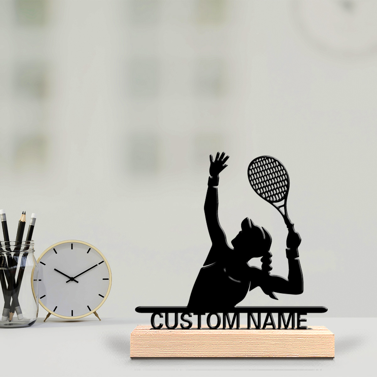 Badminton Fun - 1 szt. Zabawna, personalizowana metalowa figurka