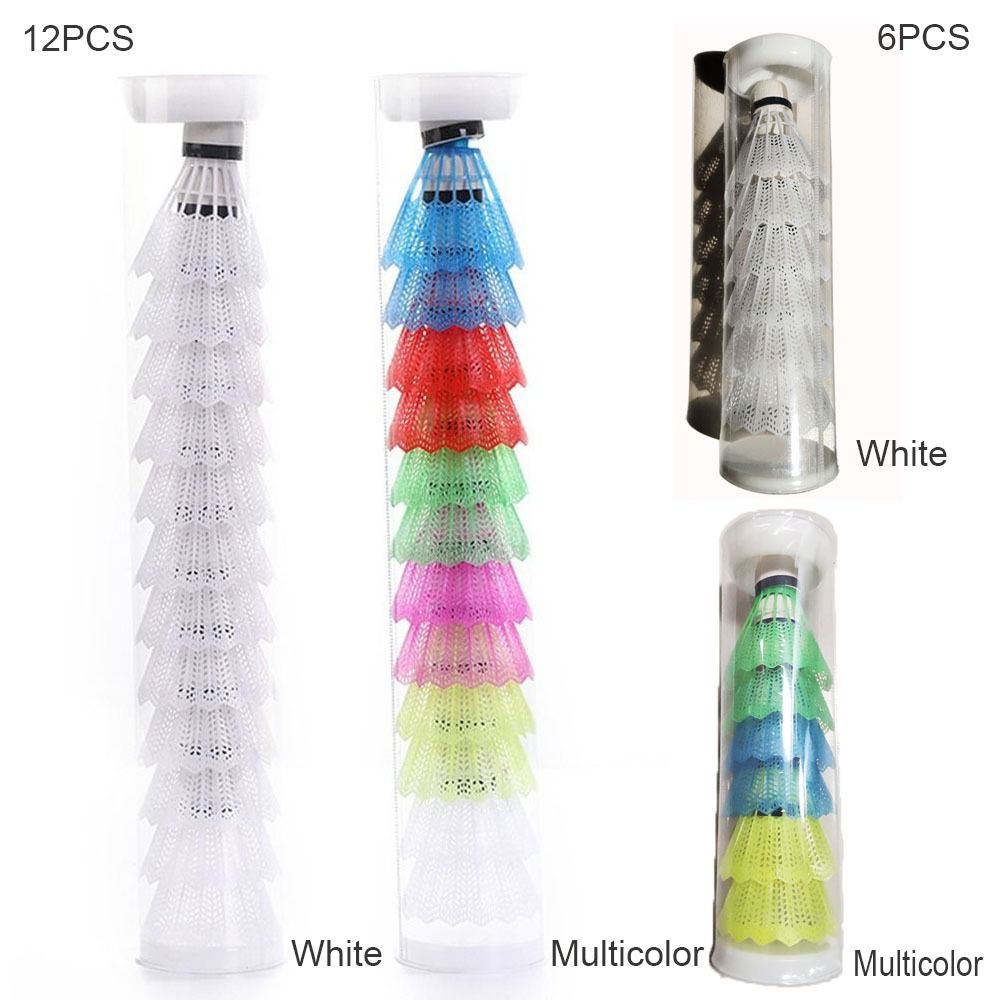 6/12 szt. Wiatroszczelna plast – Badminton Nylon Shuttlecock recenzja i cena