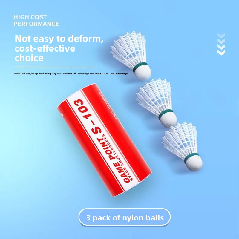1 tuba 3 szt. lotek do badmint – Badminton Nylon Shuttlecock recenzja i cena