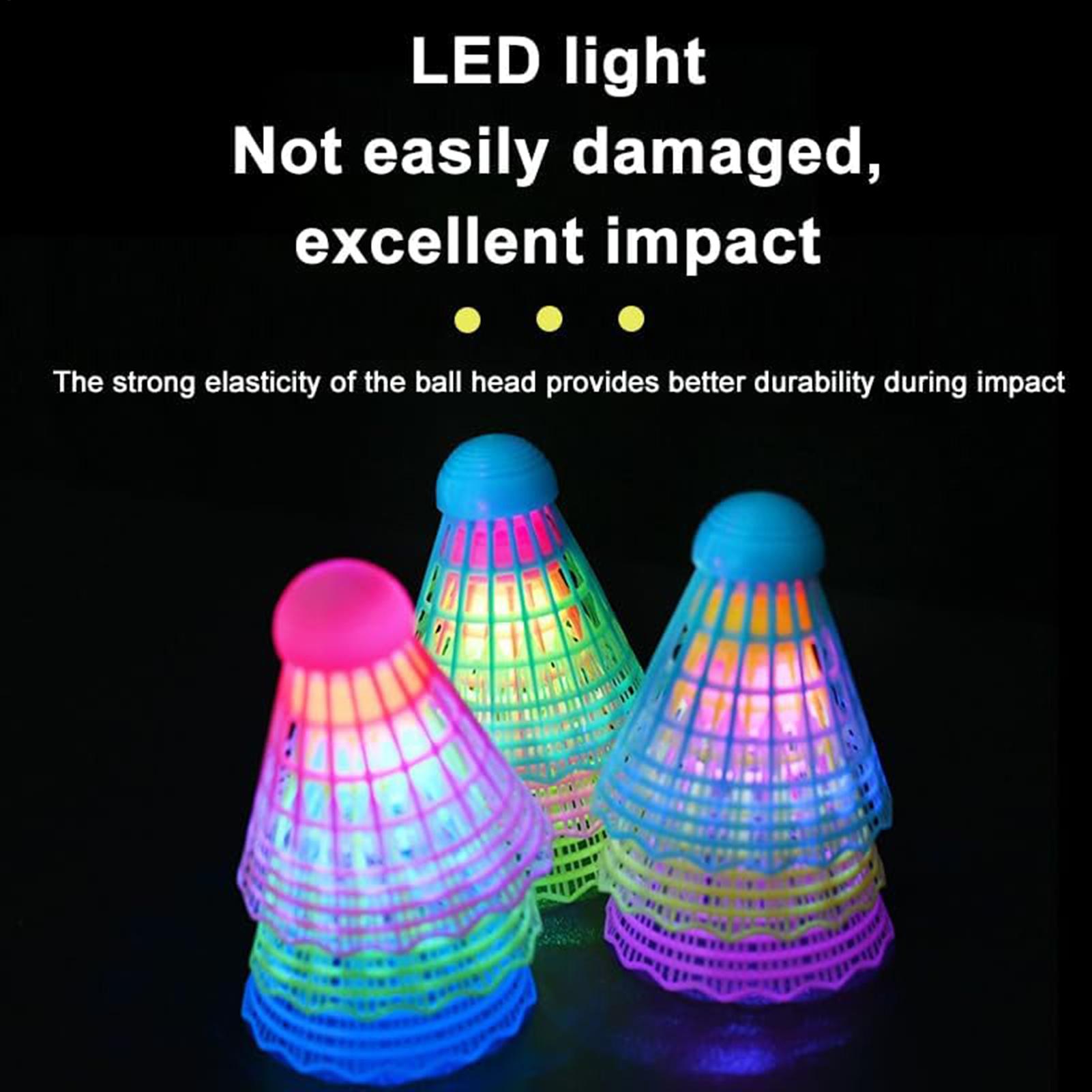 3 szt. LED-owe lotki do badmin – Badminton Nylon Shuttlecock recenzja i cena